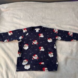 The Beaufort Bonnet Company Navy Santa Sweatshirt